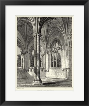 Framed Gothic Detail III Print