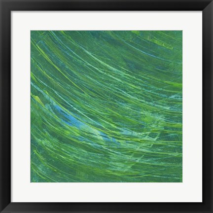 Framed Green Earth I Print