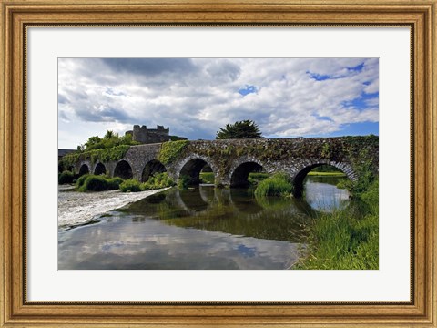 Framed 13 Arch Bridge over the River Funshion, Glanworth, County Cork, Ireland Print
