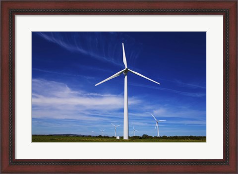Framed Windfarm, Bridgetown, County Wexford, Ireland Print