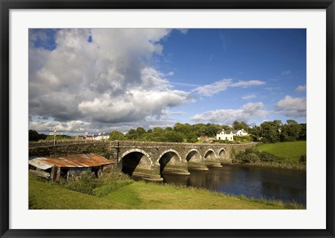 Framed Bridge over the River Ilen near Skibbereen, County Cork, Ireland Print