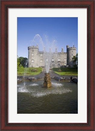 Framed Kilkenny Castle - rebuilt in the 19th Century, Kilkenny City, County Kilkenny, Ireland Print