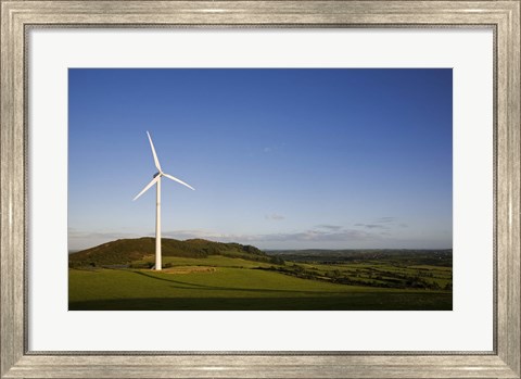 Framed Beallough Windfarm, Above Portlaw, County Waterford, Ireland Print