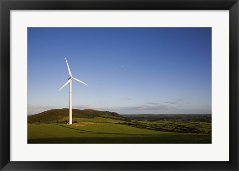 Framed Beallough Windfarm, Above Portlaw, County Waterford, Ireland Print