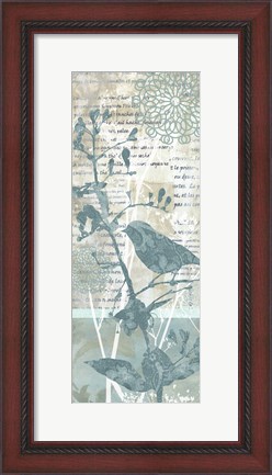 Framed Winter Birds II Print