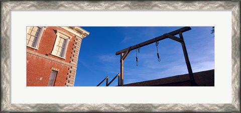 Framed Low angle view of gallows, Tombstone Courthouse State Historic Park, Tombstone, Arizona, USA Print