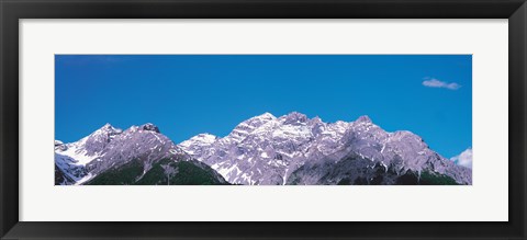 Framed Mountain Range, Engadin Switzerland Print