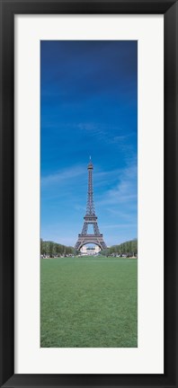 Framed Distant View of Eiffel Towel (horizontal) Print