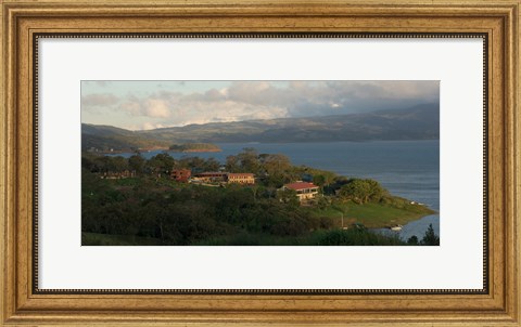 Framed High angle view of houses in a village, Guanacaste, Costa Rica Print