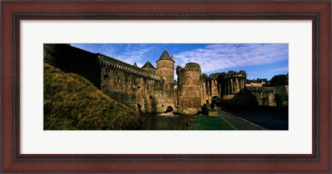 Framed Low angle view of a castle, Chateau de Fougeres, Fougeres, Ille-et-Vilaine, Brittany, France Print