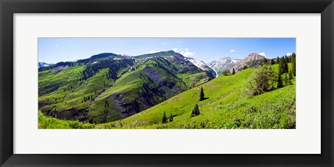 Framed On Slate River Road looking at Mt Owen and Purple Mountain, Crested Butte, Gunnison County, Colorado, USA Print