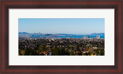 Framed Buildings in a city, Oakland, San Francisco Bay, California Print