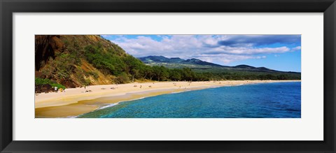 Framed Makena Beach, Maui, Hawaii Print