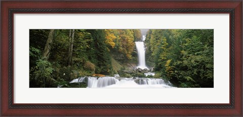 Framed Giessbach Falls on Lake Brienz, Bernese Oberland, Berne Canton, Switzerland Print