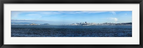 Framed View of Alcatraz Island and San Francisco, California, USA Print