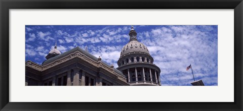 Framed Low angle view of the Texas State Capitol Building, Austin, Texas, USA Print