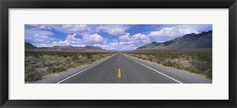Framed Road passing through a desert, Death Valley, California, USA Print