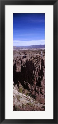 Framed Royal Gorge Suspension Bridge, Colorado, USA (vertical) Print
