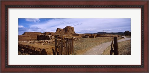 Framed Ruins of the Pecos Pueblo mission church, Pecos National Historical Park, New Mexico, USA Print