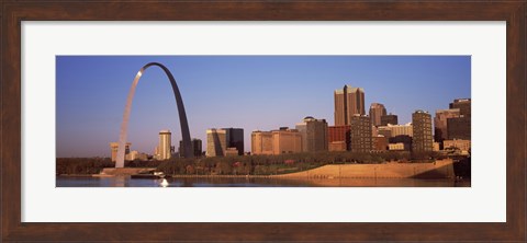 Framed Gateway Arch along Mississippi River, St. Louis, Missouri, USA 2013 Print