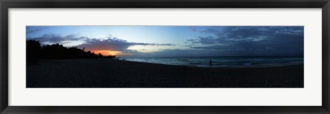 Framed Sunset over Varadero Beach, Varadero, Matanzas, Cuba Print