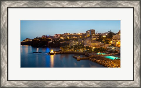 Framed Buildings at the waterfront, Funchal, Madeira, Portugal Print