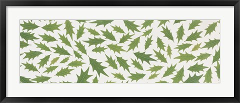 Framed Pattern of Hollies Print