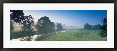 Framed Taw River near Barnstaple N Devon England Print