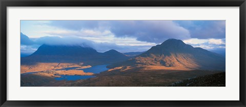 Framed Cul Moor &amp; Cul Beag (Mountains) Stac Pollaidh National Nature Reserve Scotland Print