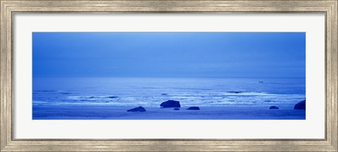 Framed Rocks on the beach, Bandon Beach, Bandon, Coos County, Oregon, USA Print