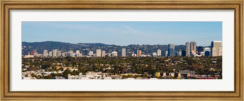 Framed Century City, Wilshire Corridor, Los Angeles, California Print