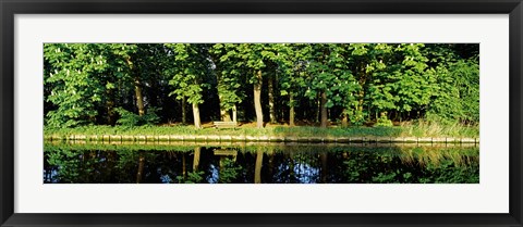 Framed Canal near Lisse, Netherlands Print