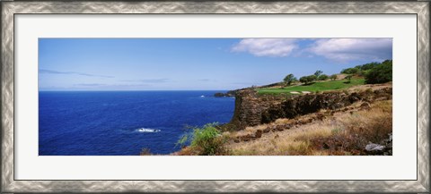Framed Black Rock, Kaanapali, Maui, Hawaii Print