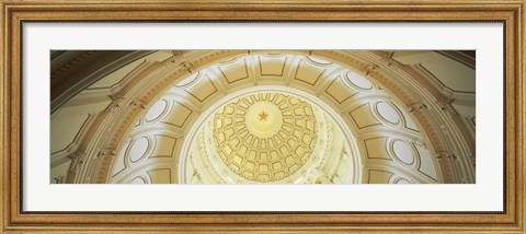 Framed Ceiling of the dome of the Texas State Capitol building, Austin, Texas Print