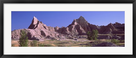 Framed Mountains at Badlands National Park, South Dakota, USA Print
