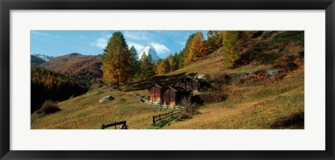 Framed Valais Canton, Switzerland Print