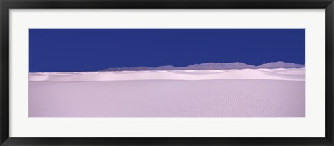 Framed White Sands National Monument in New Mexico Print