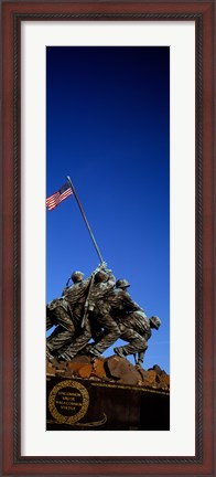 Framed Iwo Jima Memorial at Arlington National Cemetery, Arlington, Virginia, USA Print