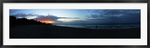 Framed Sunset over Varadero Beach, Varadero, Matanzas, Cuba Print