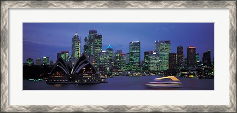 Framed Buildings at the waterfront, Sydney Opera House, Sydney, New South Wales, Australia Print