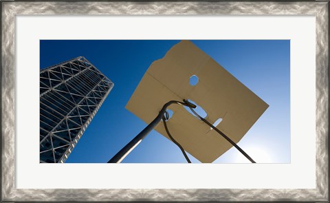 Framed Low angle view of a hotel, Hotel Arts, Barcelona, Catalonia, Spain Print