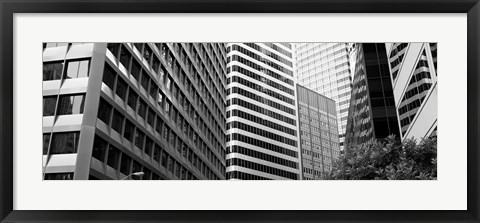 Framed Facade of office buildings, San Francisco, California Print