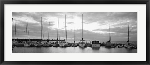 Framed USA, Wisconsin, Door County, Egg Harbor, sunset Print