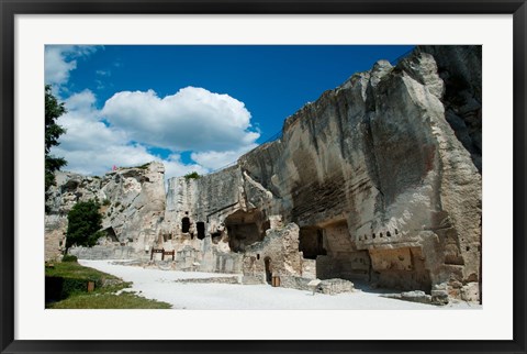 Framed Ruins of a fortress, Les Baux-de-Provence, Bouches-Du-Rhone, Provence-Alpes-Cote d&#39;Azur, France Print