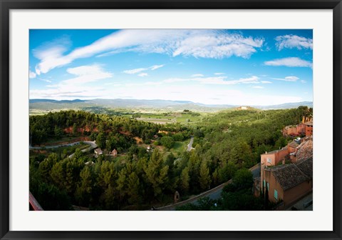 Framed Clouds over a field, Roussillon, Vaucluse, Provence-Alpes-Cote d&#39;Azur, France Print