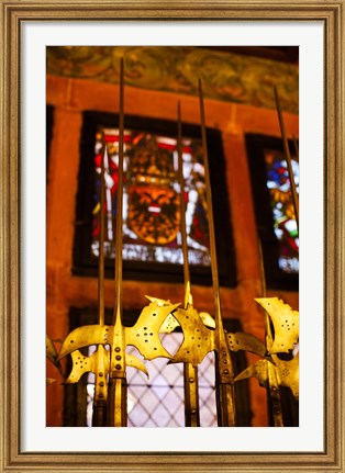 Framed Interior of Chateau du Haut-Koenigsbourg, Orschwiller, Alsatian Wine Route, Bas-Rhin, Alsace, France Print