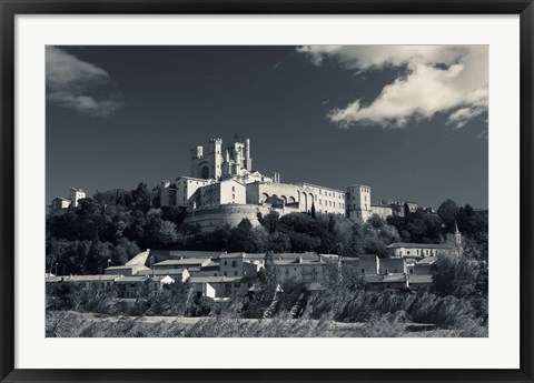 Framed Cathedrale Saint-Nazaire, Beziers, Herault, Languedoc-Roussillon, France Print