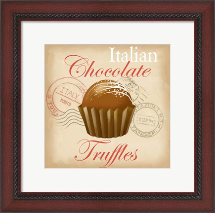 Framed Italian Chocolate Truffles Print