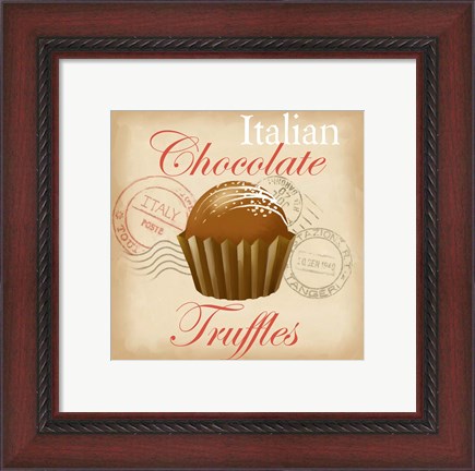 Framed Italian Chocolate Truffles Print