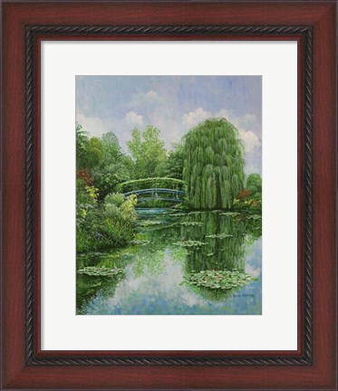 Framed Monet Garden IV Print